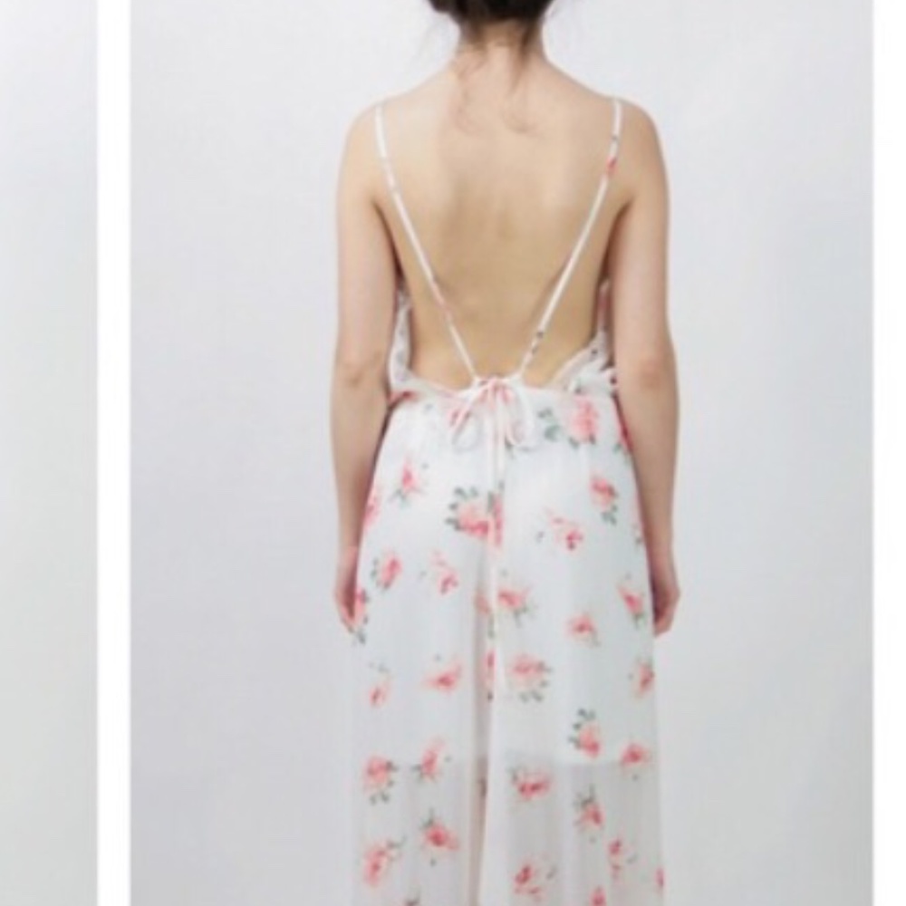 NWOT COTTON CANDY LA BOHO FLORAL LACE MAXI DRESS S - Picture 7 of 16